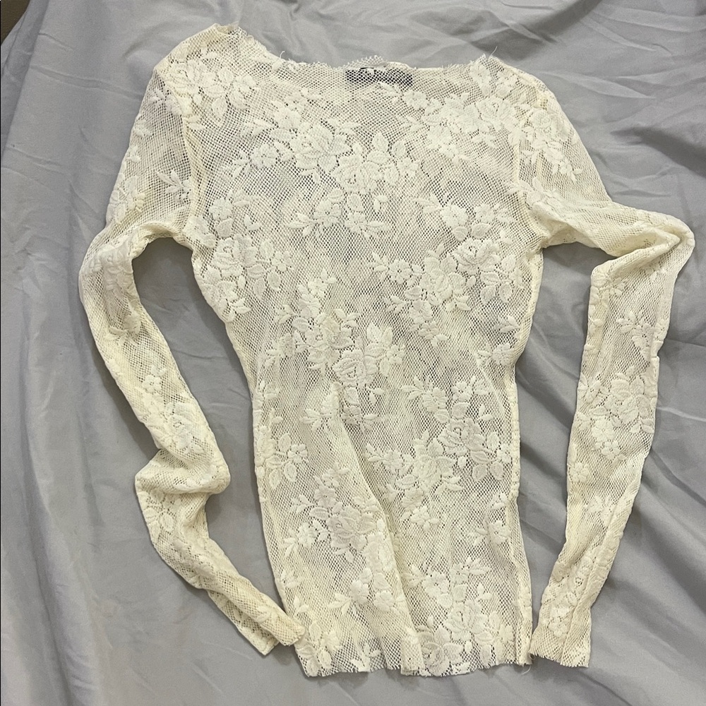 Y2K sheer mesh layering top L.A. Movers